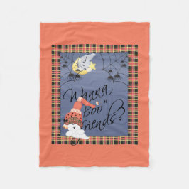 Wanna Boo Friends Halloween Fleece Deken