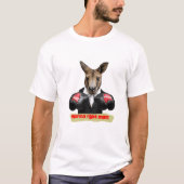 Wanna Fight Mate Kangaroo Boxing Tshirt (Voorkant)
