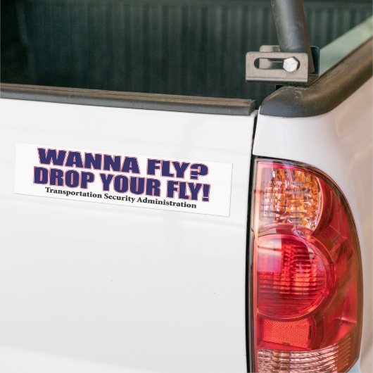 Wanna-Fly Bumpersticker (Op Truck)
