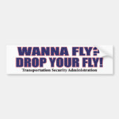 Wanna-Fly Bumpersticker (Voorkant)