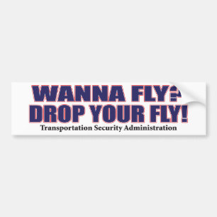 Wanna-Fly Bumpersticker