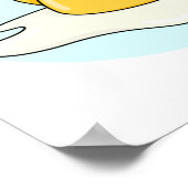 Wanna hoort een Yolk Funny Egg Joke Pun Poster (Hoek)