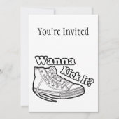 Wanna Kick it Sneakers Kaart (Voorkant)