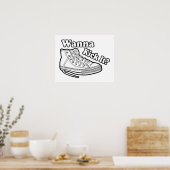Wanna Kick it Sneakers Poster (Keuken)