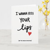 Wanna Kiss Your Other Lips Card Kaart (Gele Bloem)