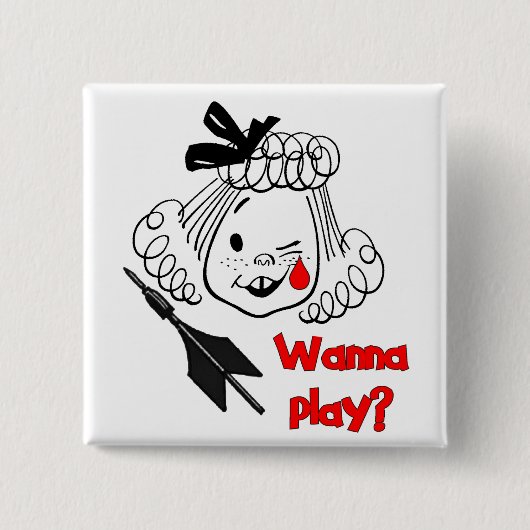 Wanna Play Jarts Vierkante Button 5,1 Cm (Voorkant)