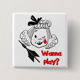 Wanna Play Jarts Vierkante Button 5,1 Cm