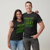 Wanna Rub My Lucky Charm St Patricks Day Irish Adu T-shirt (Unisex)