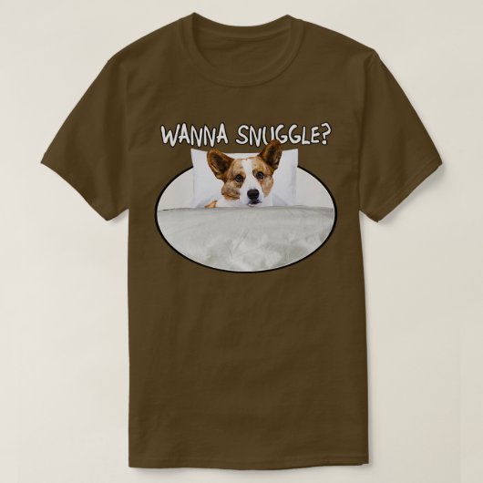 Wanna Snuggle Cardigan Welsh Corgi1405 T-shirt (Design voorkant)