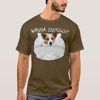 Wanna Snuggle Cardigan Welsh Corgi1405 T-shirt