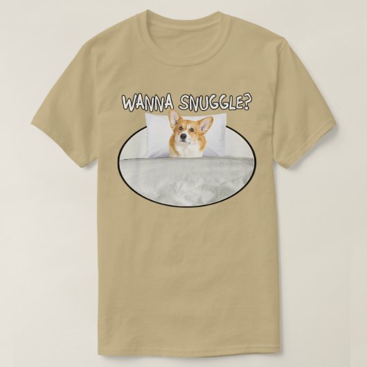 Wanna Snuggle Corgi1406 T-shirt (Design voorkant)