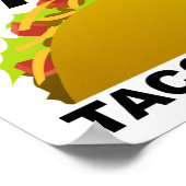Wanna Taco 'Bout It Grappige Poster (Hoek)