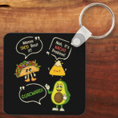 Wanna Taco Bout it Nacho Problem Avocado Lover Gua Sleutelhanger (Achterkant)