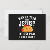 Wanna Taco Over Jesus Cinco de Mayo Christelijk Bedankkaart (Voorkant)