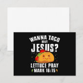 Wanna Taco Over Jesus Cinco de Mayo Christelijk Bedankkaart (Voorkant / Achterkant)
