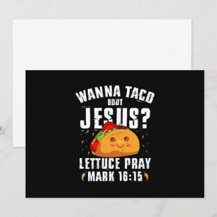 Wanna Taco Over Jesus Cinco de Mayo Christelijk Kaart