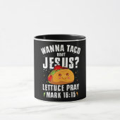 Wanna Taco Over Jesus Cinco de Mayo Christelijk Mok (Midden)
