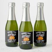 Wanna Taco Over Jesus Cinco de Mayo Christelijk Sparkling Wijnetiket (Flessen)