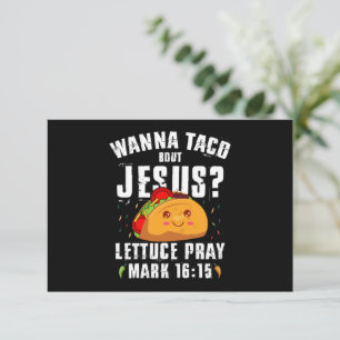 Wanna Taco Over Jezus Cinco de Mayo Christelijk  Bedankkaart
