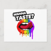 WANNA TASTE DE RAINBOW BRIEFKAART (Voorkant)