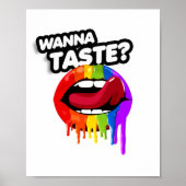 WANNA TASTE DE RAINBOW POSTER (Voorkant)