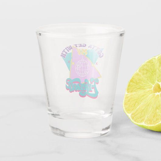 Wannabe Grappige jaren 90 Bachelorette Shot Glas (Achterkant)