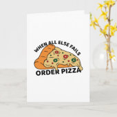 Wanneer alle andere geen orde Pizza bestelt Kaart (Gele Bloem)