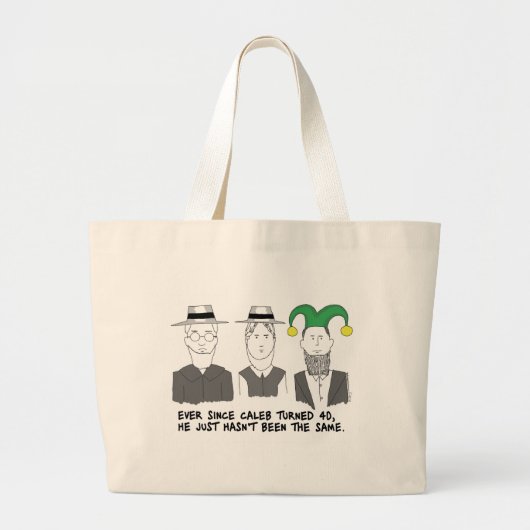 Wanneer Amish 40-zak draait Grote Tote Bag (Voorkant)