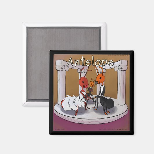 Wanneer Ants Elope Rick London Funny Comic Magneet (Voorkant / Achterkant)