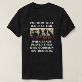 Wanneer bands instrumenten bespeelden - Kleur T-shirt