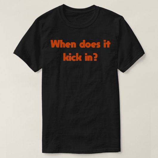Wanneer begint het t-shirt (Design voorkant)