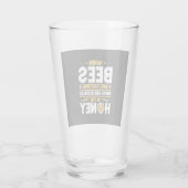 Wanneer bijen kweken glas (Achterkant)
