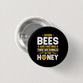 Wanneer bijen kweken ronde button 3,2 cm (Voorkant /achterkant)