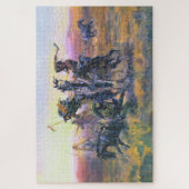 Wanneer Blackfoot en Sioux CM Russell ontmoeten Legpuzzel (Verticaal)