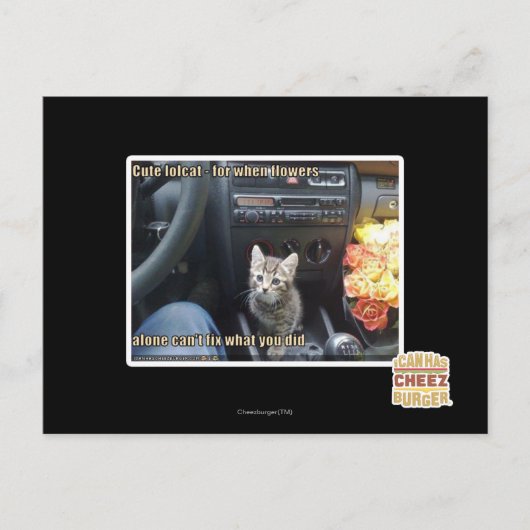 Wanneer bloemen niet genoeg zijn briefkaart (Voorkant)