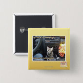 Wanneer bloemen niet genoeg zijn vierkante button 5,1 cm (Voorkant /achterkant)