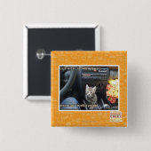 Wanneer bloemen niet genoeg zijn vierkante button 5,1 cm (Voorkant /achterkant)