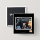 Wanneer bloemen niet genoeg zijn vierkante button 5,1 cm (Voorkant /achterkant)