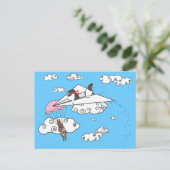 WANNEER BUNNIES AANSLAAN BRIEFKAART (Staand voorkant)