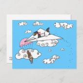 WANNEER BUNNIES AANSLAAN BRIEFKAART (Voorkant / Achterkant)