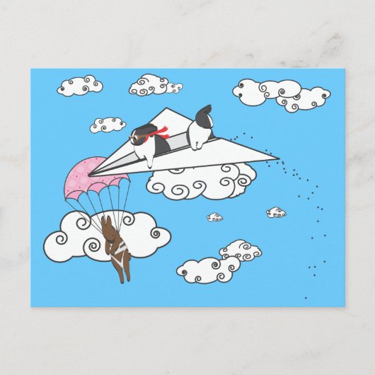 WANNEER BUNNIES AANSLAAN BRIEFKAART (Voorkant)