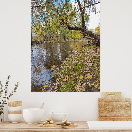 Wanneer de bladeren spelen een melodie poster (Keuken)