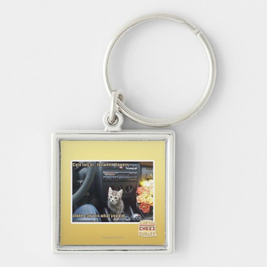 Wanneer de bloemen niet genoeg zijn sleutelhanger (Voorkant)