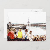 'Wanneer de boot binnenkomt' Briefkaart (Voorkant / Achterkant)