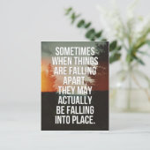 Wanneer de dingen buiten Citaat vallen Briefkaart (Staand voorkant)