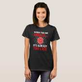 Wanneer de dm glimlacht met de ijlstaart D20 Rpg T-shirt (Voorkant volledig)