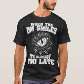 Wanneer de DM grappige Dungeon Eye RPG Dice Drag T-shirt (Voorkant)