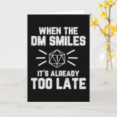 Wanneer de DM Smile RPG Nerd Kaart (Gele Bloem)