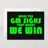 Wanneer de genetisch gemodificeerde organismen briefkaart (Voorkant / Achterkant)