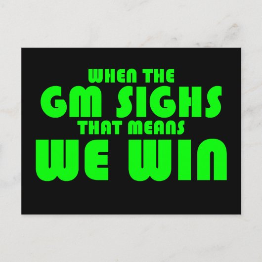 Wanneer de genetisch gemodificeerde organismen briefkaart (Voorkant)